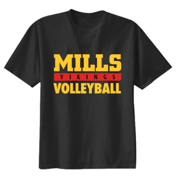 Mills Volleyball Youth Heavy Cotton 100% Cotton T Shirt Thumbnail