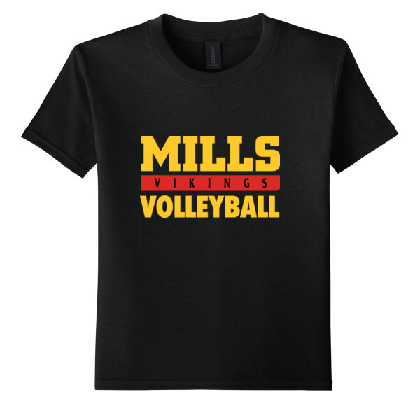 Mills Volleyball Youth Softstyle T Shirt Thumbnail