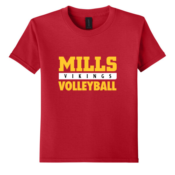 Mills Volleyball Youth Softstyle T Shirt Thumbnail