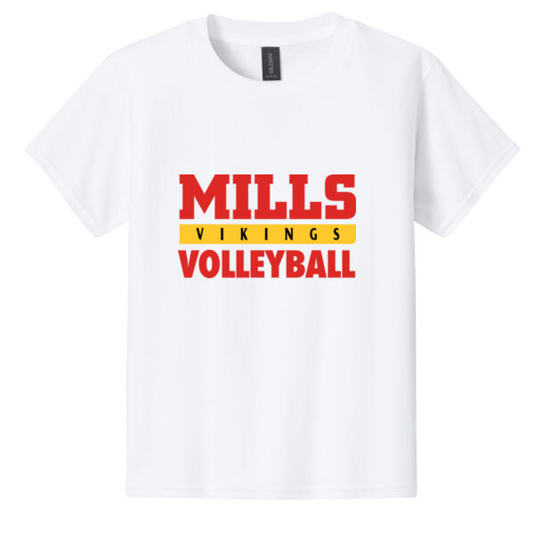 Mills Volleyball Youth Softstyle T Shirt Thumbnail