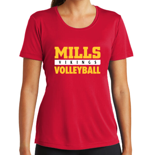 Mills Volleyball Ladies PosiCharge Competitor Tee Thumbnail
